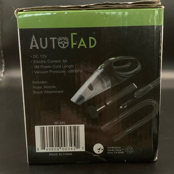NEW Auto Fad Powerful Suction Car Vacuum Cleaner Wet & Dry Use AF-345 12v 2800PA - Picture 4 of 12